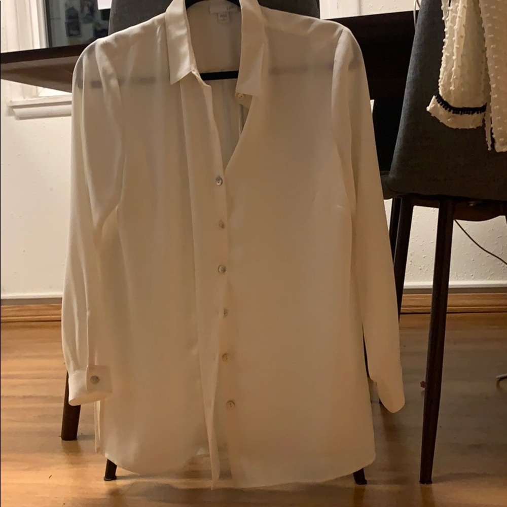 J jill cream blouse